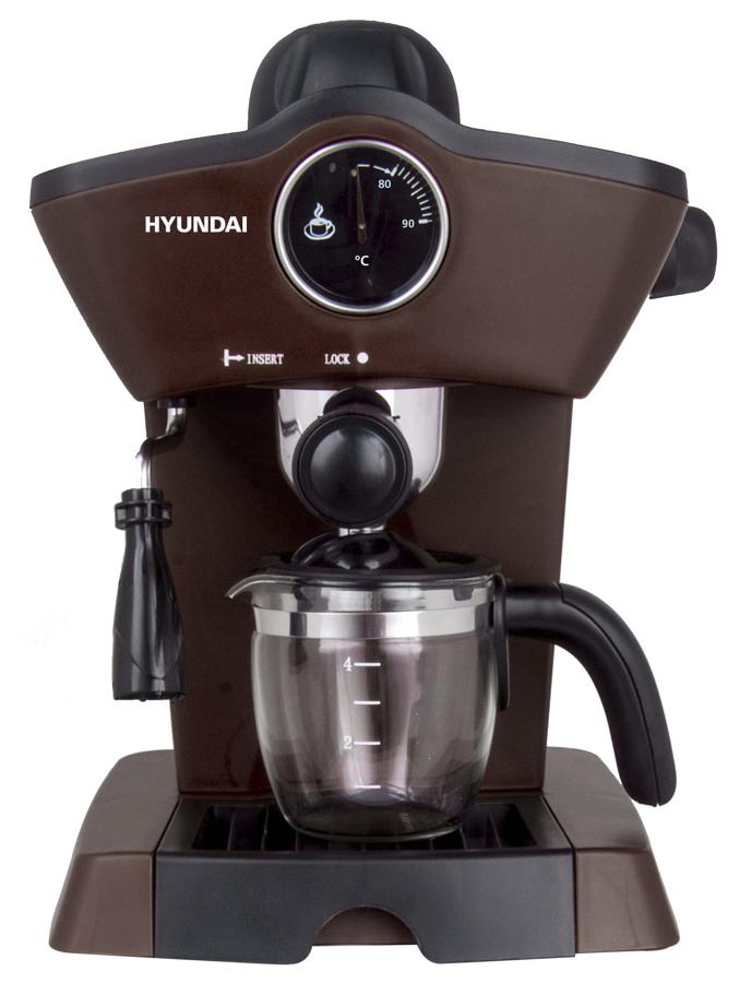 Кофеварка эспрессо Hyundai HEM-2311 800Вт коричневый