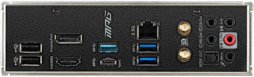 Материнская плата MSI MPG B460I GAMING EDGE WIFI Soc-1200 Intel B460 2xDDR4 mini-ITX AC`97 8ch(7.1) 2.5Gg RAID+HDMI+DP
