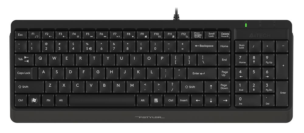 Клавиатура A4Tech Fstyler FK15 черный USB