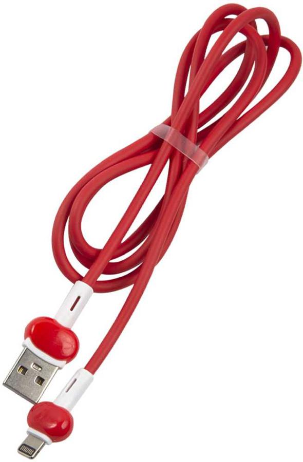 Кабель Redline Candy УТ000021989 USB (m)-Lightning (m) 1м красный