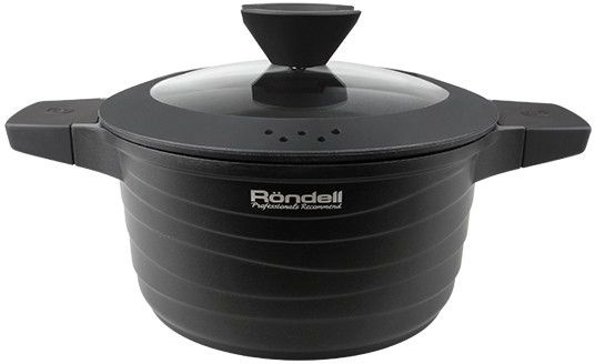 Кастрюля Rondell Walzer RDA-766 4.7л. d=24см (с крышкой) черный