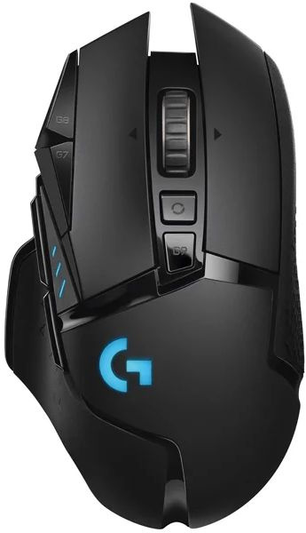 Мышь Logitech G502 Lightspeed черный оптическая 25600dpi беспров. USB 9but (910-005567)