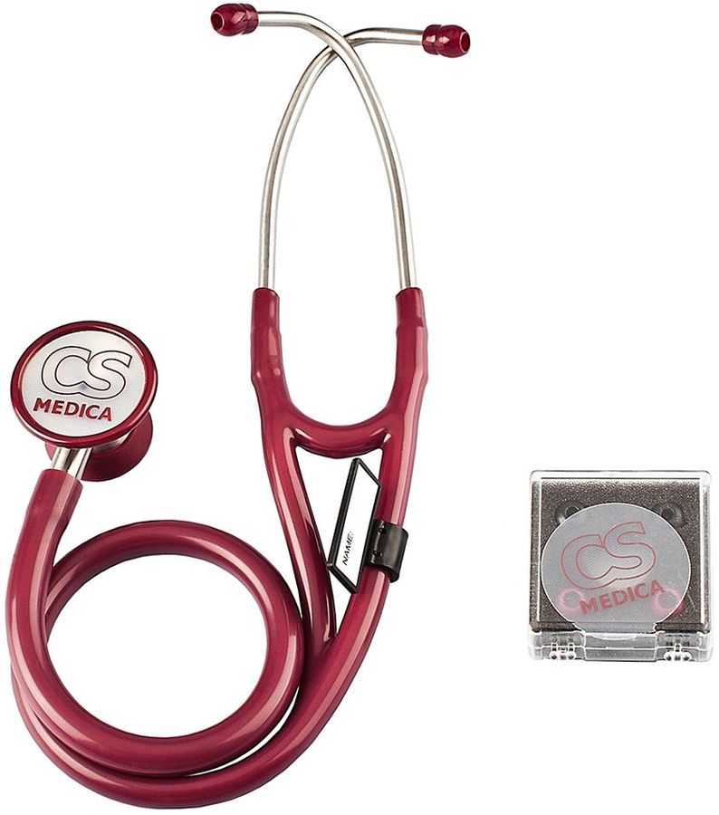Стетофонендоскоп механический CS Medica CS-422 Premium голов.:двухсторонняя бордовый