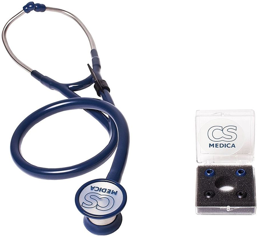 Стетофонендоскоп механический CS Medica CS-422 Premium голов.:двухсторонняя синий