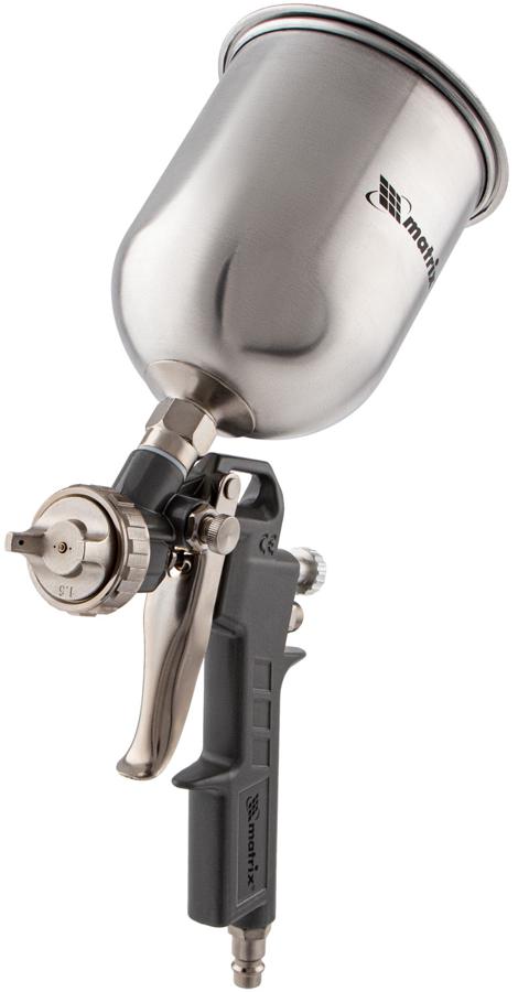 Краскораспылитель Matrix 57314 230л/мин соп.:1.8мм бак:0.6л серебристый