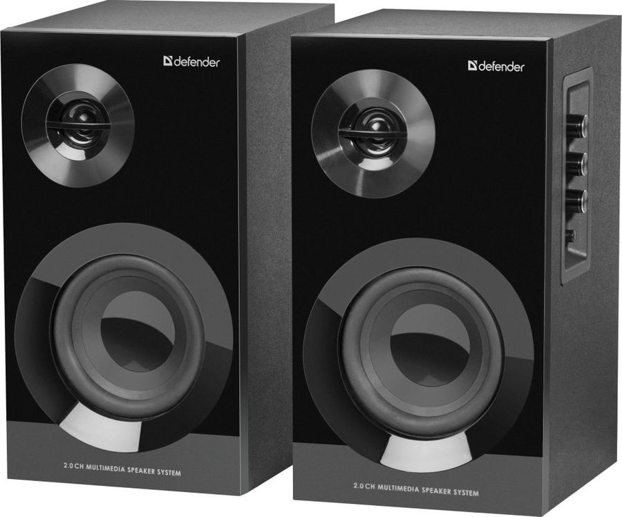 Колонки Defender Aura Aurora S40 2.0 черный 40Вт BT беспроводные BT