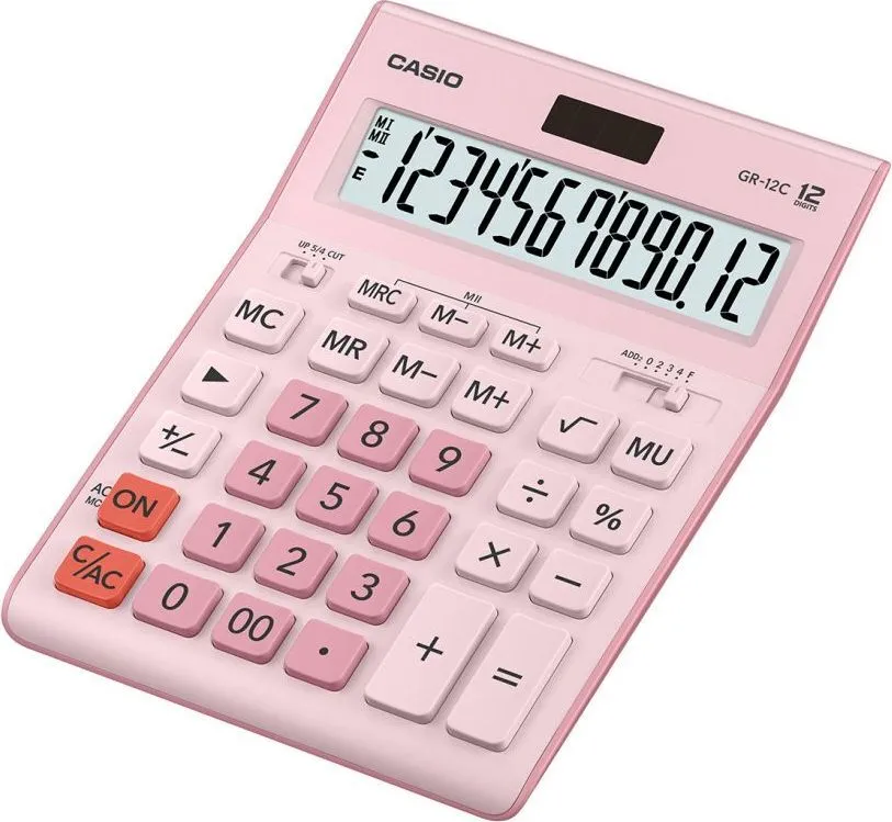 Калькулятор настольный Casio GR-12C в ассортименте 12-разр.