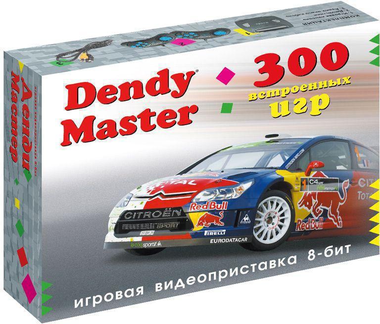 Игровая консоль Dendy Master черный в комплекте: 300 игр