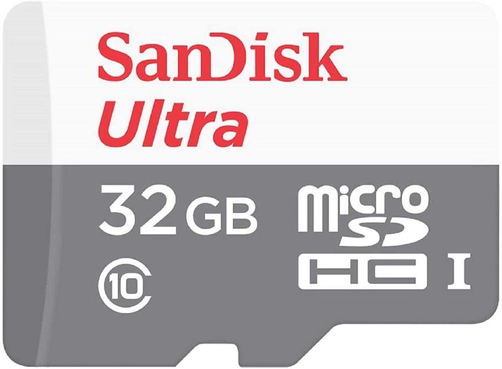 Флеш карта microSDHC 32Gb Class10 Sandisk SDSQUNR-032G-GN3MA Ultra + adapter