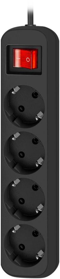 Сетевой удлинитель Defender G418 1.8м (4 розетки) черный (коробка)