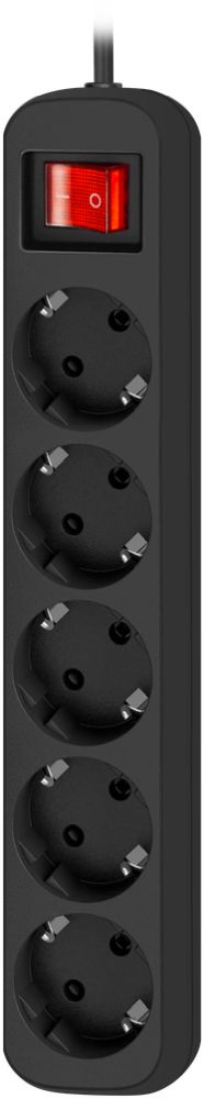 Сетевой удлинитель Defender G518 1.8м (5 розеток) черный (коробка)