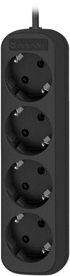Сетевой удлинитель Defender M430 3м (4 розетки) черный (коробка)
