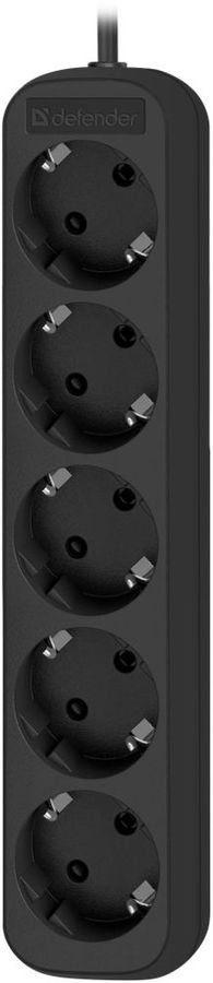 Сетевой удлинитель Defender M518 1.8м (5 розеток) черный (коробка)