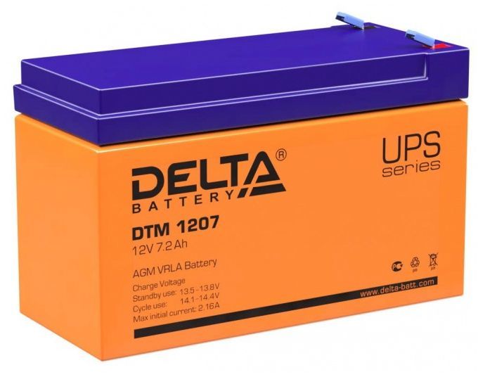 Батарея для ИБП Delta DTM 1207 12В 7.2Ач