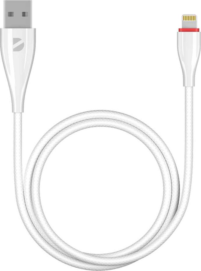 Кабель Deppa Ceramic 72291 USB (m)-Lightning (m) 1м белый