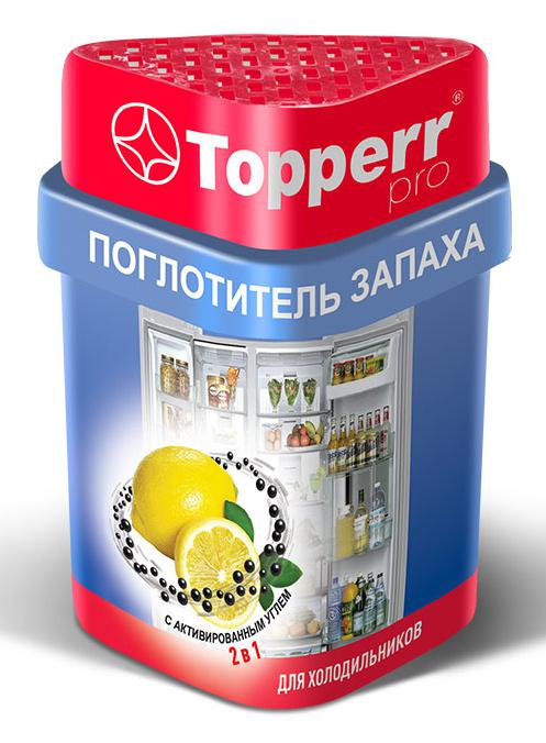 Поглотитель запаха для холодильников Topperr Лимон/Уголь (3116)