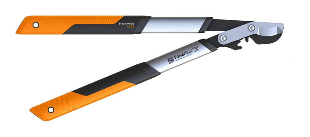 Сучкорез плоскостной Fiskars PowerGear LX92 малый черный/оранжевый (1020186)