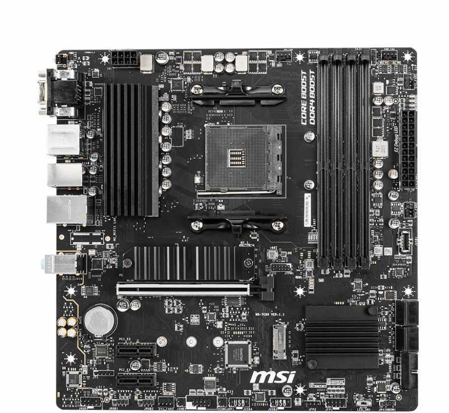 Материнская плата MSI B550M PRO-VDH Soc-AM4 AMD B550 4xDDR4 mATX AC`97 8ch(7.1) GbLAN RAID+VGA+HDMI+DP