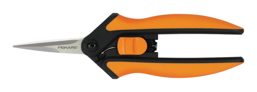 Ножницы для цветов Fiskars Solid SP13 черный/оранжевый (1051600)