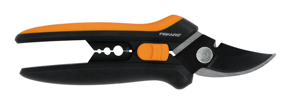 Ножницы для цветов Fiskars Solid SP14 черный/оранжевый (1051601)