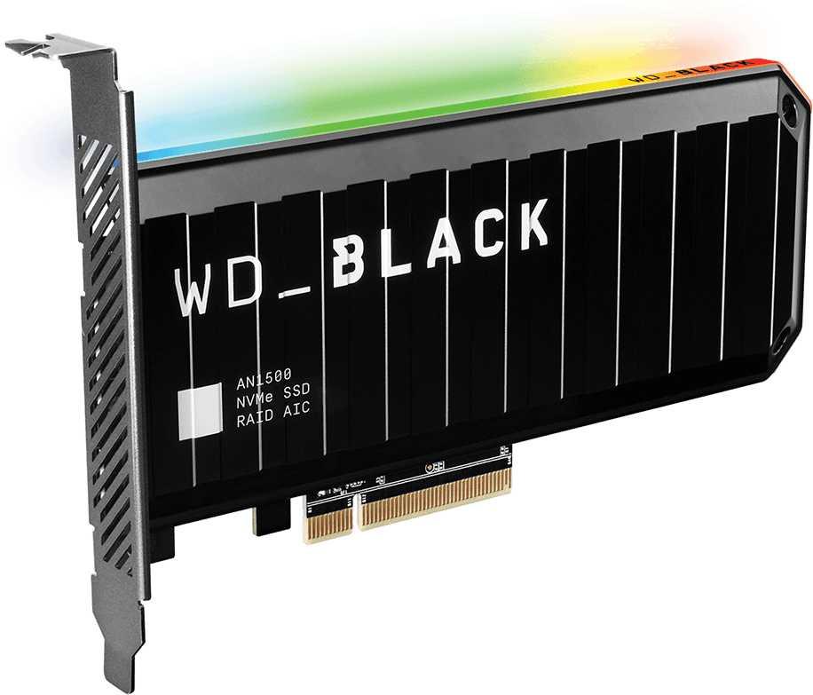 Накопитель SSD WD Original PCI-E x8 1Tb WDS100T1X0L Black AN1500 PCI-E AIC (add-in-card)