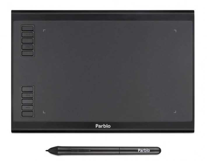Графический планшет Parblo A610 Plus USB Type-C черный