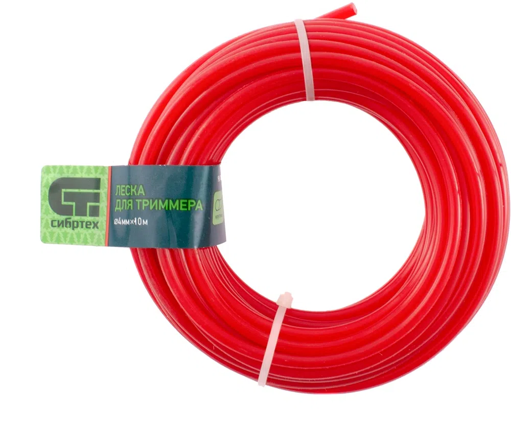 Леска для садовых триммеров Сибртех 961495 d=4мм L=10м