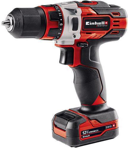 Дрель-шуруповерт Einhell TE-CD 12/1 Li аккум. патрон:быстрозажимной (4513594)