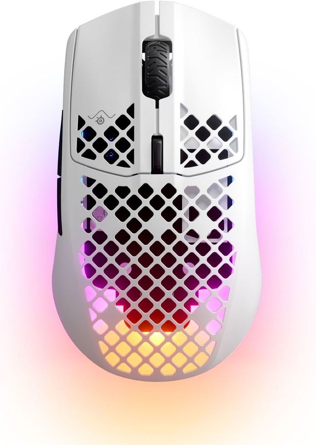 Мышь Steelseries Aerox 3 белый оптическая (18000dpi) беспроводная BT/Radio USB-C/BT (6but)