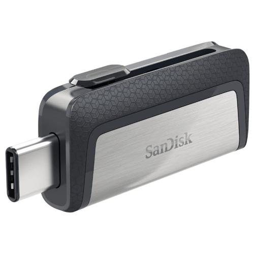 Флеш Диск Sandisk 256Gb Ultra Dual Drive SDDDC2-256G-G46 USB3.0 серый/черный