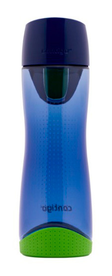 Бутылка Contigo Swish 0.5л синий/зеленый тритан (2095342)