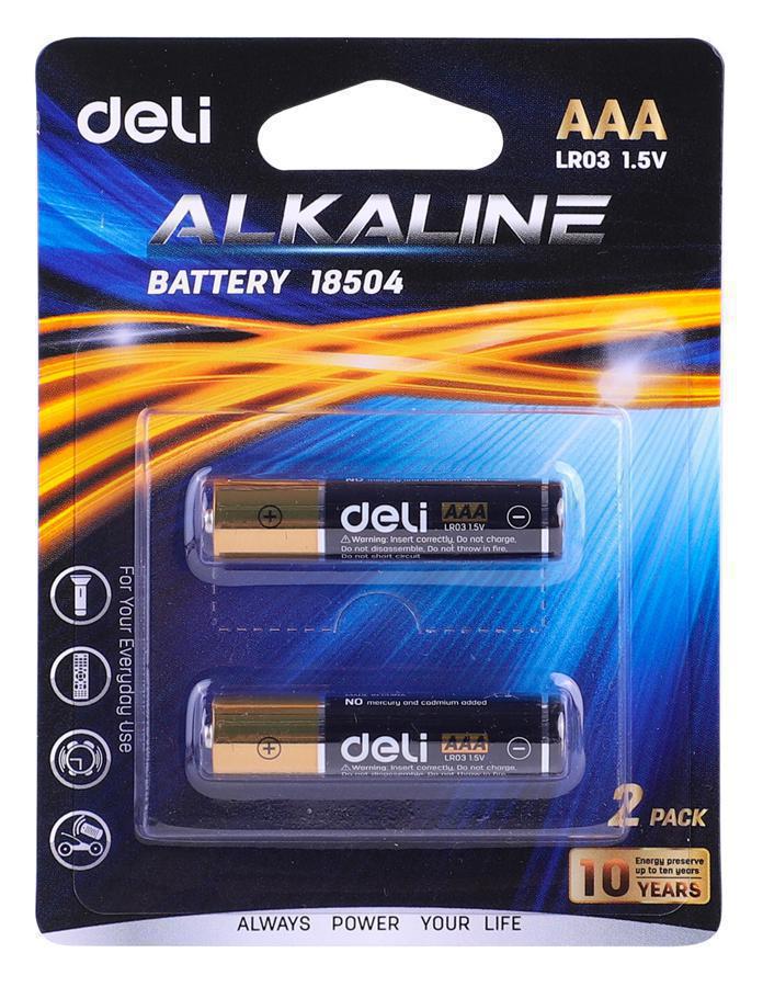 Батарея Deli E18504 AAA (2шт) блистер