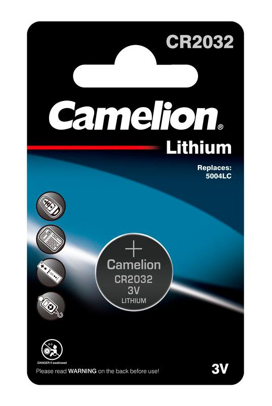 Батарея Camelion Lithium CR2032 BL-1 CR2032 210mAh (1шт) блистер