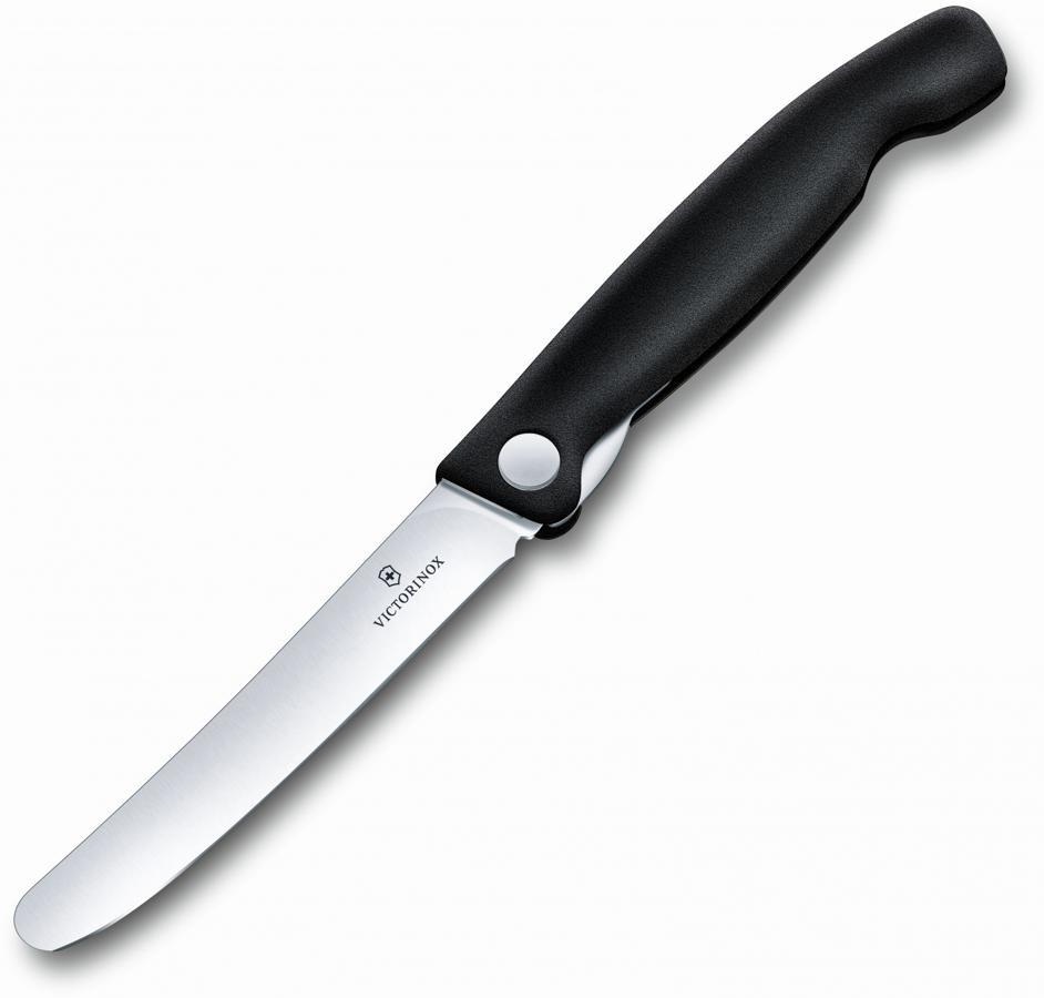 Нож кухонный Victorinox Swiss Classic (6.7803) стальной для овощей лезв.110мм прямая заточка черный