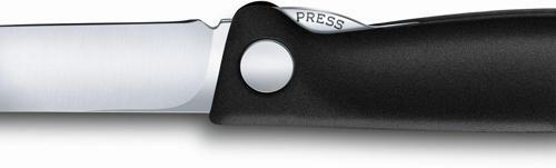 Нож кухонный Victorinox Swiss Classic (6.7803) стальной столовый для овощей лезв.110мм прямая заточка черный