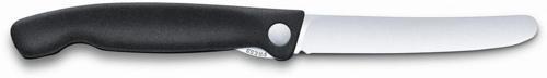 Нож кухонный Victorinox Swiss Classic (6.7803) стальной столовый для овощей лезв.110мм прямая заточка черный