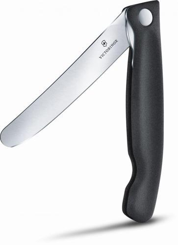 Нож кухонный Victorinox Swiss Classic (6.7803) стальной столовый для овощей лезв.110мм прямая заточка черный