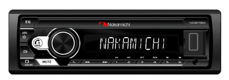 Автомагнитола Nakamichi NQ511BW 1DIN 4x50Вт ПДУ RDS (NAK-NQ511BW)