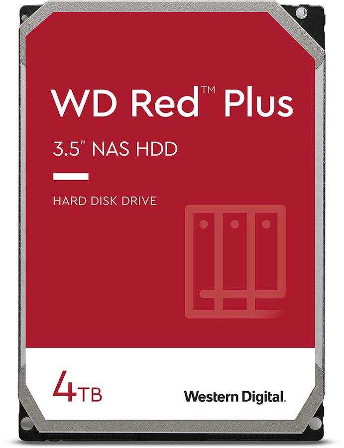 Жесткий диск WD Original SATA-III 4Tb WD40EFZX NAS Red Plus (5400rpm) 128Mb 3.5"
