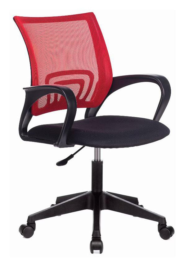 Кресло Бюрократ CH-695NLT красный TW-35N сиденье черный TW-11 сетка/ткань крестов. пластик