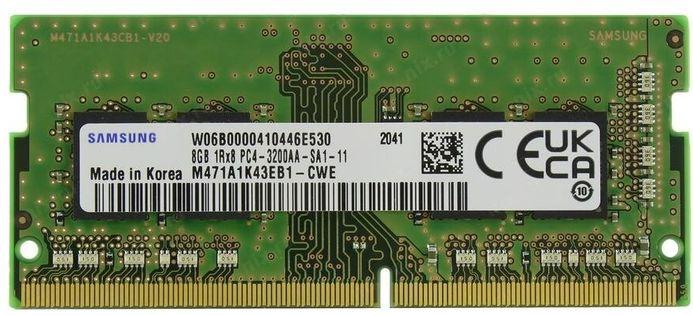 Память DDR4 8Gb 3200MHz Samsung M471A1K43EB1-CWE OEM PC4-25600 CL22 SO-DIMM 260-pin 1.2В original single rank