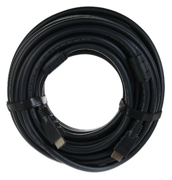 Кабель Premier Telecom HDMI (m)/HDMI (m) 20м. позолоч.конт. черный (TCG200F-20M)