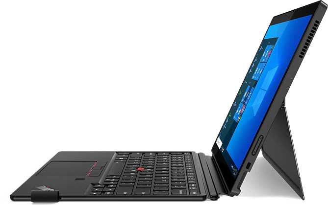 Ноутбук Lenovo ThinkPad X12 Detachable G1 T Core i5 1130G7 16Gb SSD512Gb Intel Iris Xe graphics 12.3" IPS Touch FHD+ (1920x1280) Windows 10 Professional 64 black WiFi BT Cam