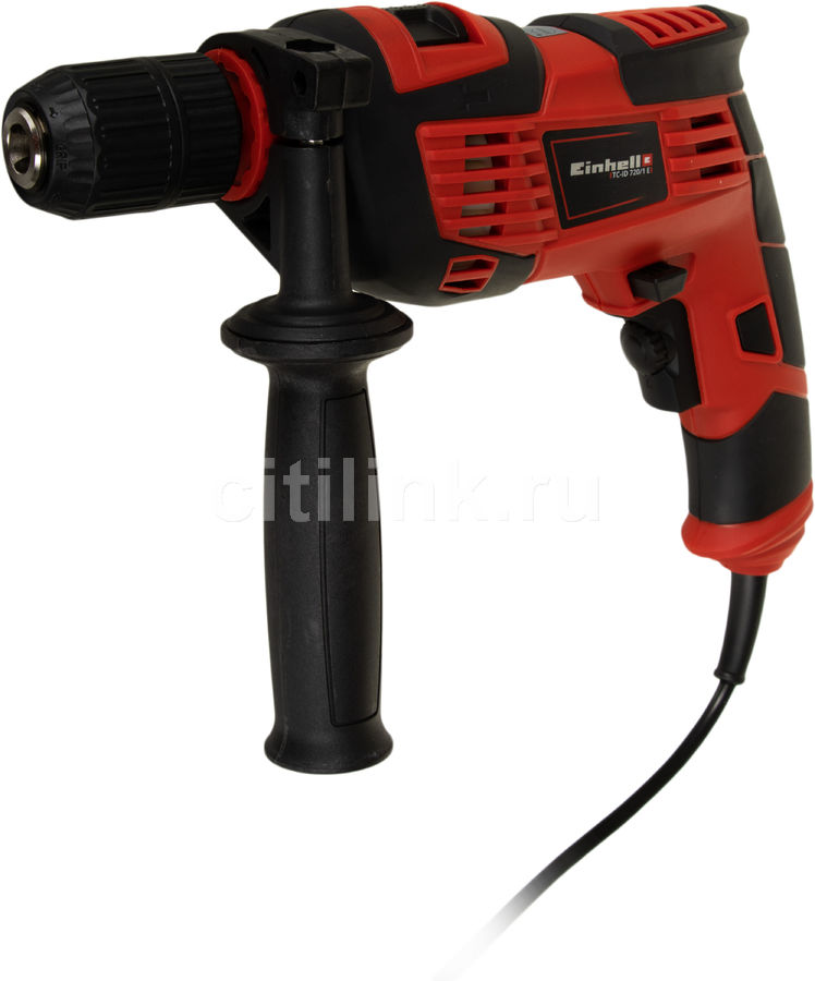 Дрель ударная Einhell TC-ID 720/1 E 720Вт патрон:быстрозажимной реверс (4259848)