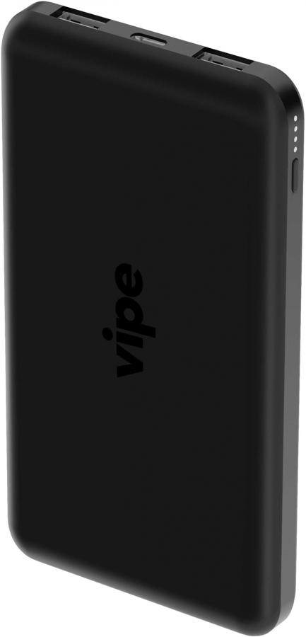 Мобильный аккумулятор Vipe 10000mAh 2.4A черный (VPPB10K2UASTBLK)