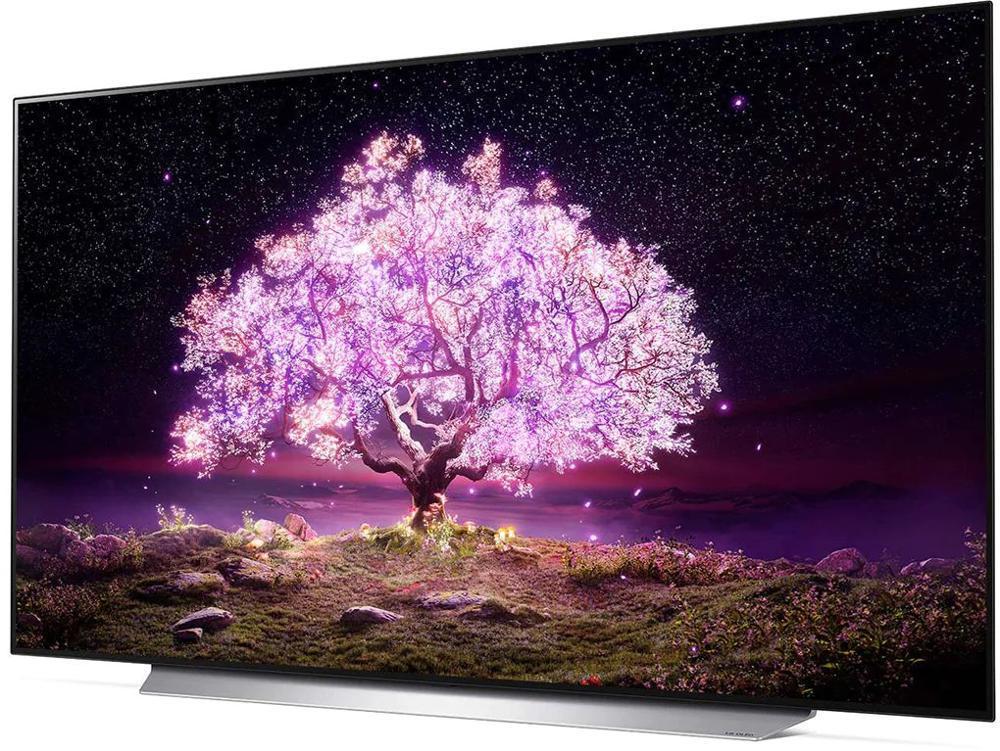 Телевизор OLED LG 78" OLED77C1RLA темно-серый Ultra HD 120Hz DVB-T DVB-T2 DVB-C DVB-S DVB-S2 USB WiFi Smart TV (RUS)