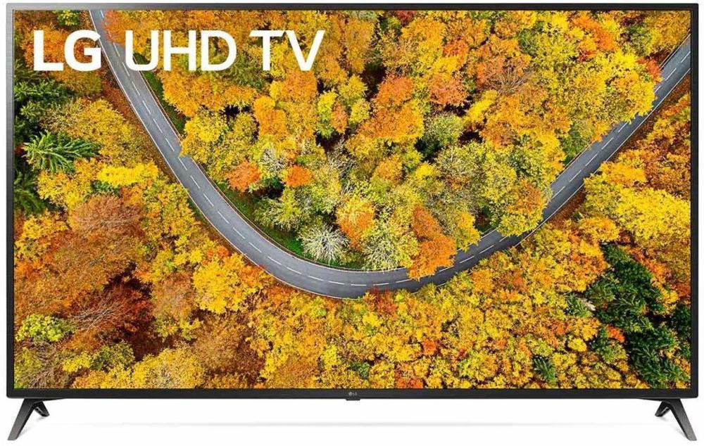 Телевизор LED LG 70" 70UP75006LC черный Ultra HD 60Hz DVB-T DVB-T2 DVB-C DVB-S DVB-S2 USB WiFi Smart TV (RUS)