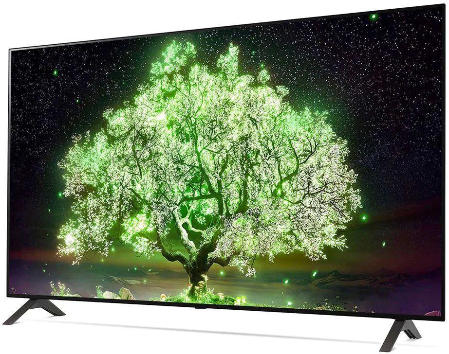 Телевизор OLED LG 55" OLED55A1RLA темно-серый Ultra HD 60Hz DVB-T DVB-T2 DVB-C DVB-S DVB-S2 USB WiFi Smart TV (RUS)