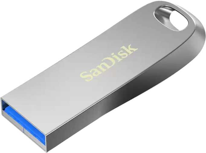 Флеш Диск Sandisk 64Gb Ultra Luxe SDCZ74-064G-G46 USB3.0 серебристый
