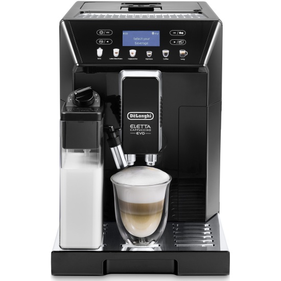 Кофемашина Delonghi Eletta Cappuccino Evo ECAM46.860.B 1450Вт черный/серебристый